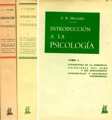 Libro usado en venta: Introduccion a la psicologia de E. R. Hilgard; editorial Morata impreso en 1969 realizamos envios a todo el mundo.1