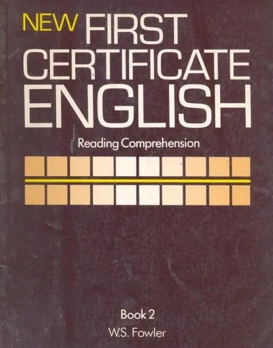 Libro usado en venta: New first certificate english - Reading comprehension de W. S. Fowler; editorial Nelson impreso en 1984 envios a todo el mundo.1