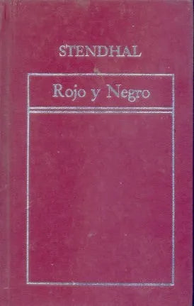 Libro usado en venta: Rojo y negro de Stendhal; editorial Hyspamerica impreso en 1983 realizamos envios a todo el mundo.1