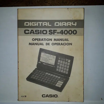 Libro usado en venta: Casio SF-4000 de Manual de operacion; editorial Casio realizamos envios a todo el mundo.1