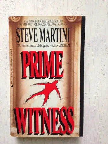 Libro usado en venta: Prime witness de Steve Martin; editorial Jove Books impreso en 1994 realizamos envios a todo el mundo.1