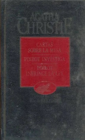Libro usado en venta: Cartas sobre la mesa - Poirot investiga - Poirot infringe la ley de Agatha Christie; editorial Hyspamerica impreso en 1984.1