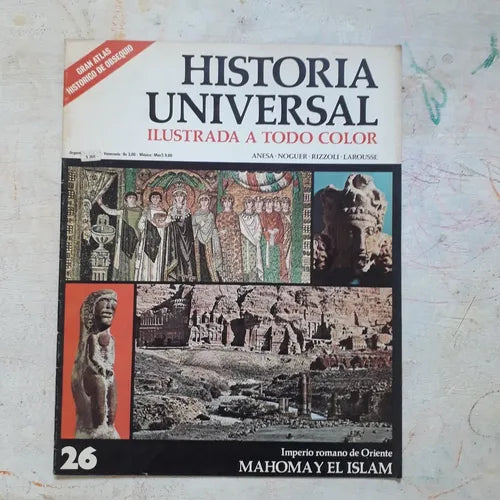 Libro usado en venta: Imperio Romano de Oriente - Mahoma y el Islam N?26 de Historia Universal; editorial Noguer impreso en 1974.1