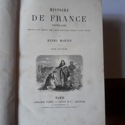 Libro usado en venta: Histoire de france populaire depuis les temps les plus recules jusqu'a nos jours de Henri Martin; editorial Furne - Jouvet 1.1