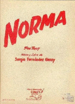 Libro usado en venta: Norma de Sergio Fernandez Garay; editorial Fermata impreso en 1944 realizamos envios a todo el mundo.1