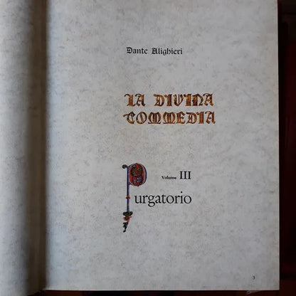 Libro usado en venta: La divina commedia (Solo se ofrece Tomo 3-4-5-6) de Dante Alighieri; editorial Fratelli Fabbri impreso en 1963.1