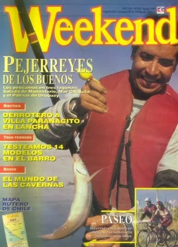 Libro usado en venta: Pejerreyes de los buenos: Los pescamos en tres lagunas - 263 - Agos. 1994 de Revista Weekend; editorial Perfil impreso en 1994.1