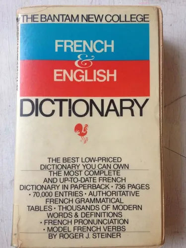 Libro usado en venta: French - English - Dictionary de Dictionary; editorial Bantam impreso en 1986 realizamos envios a todo el mundo.1