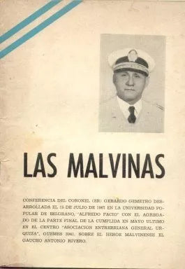 Libro usado en venta: Las malvinas; impreso en 1967 realizamos envios a todo el mundo.1