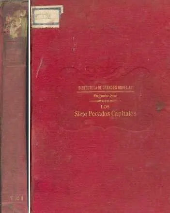 Libro usado en venta: Los siete pecados capitales de Eugenio Sue; editorial Ramon Sopena realizamos envios a todo el mundo.1