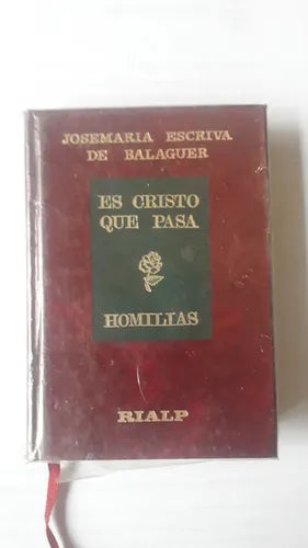 Libro usado en venta: Es cristo que pasa (Tapa dura) de Josemaria Escriva de Balaguer; editorial Rialp impreso en 1985 envios a todo el mundo.1