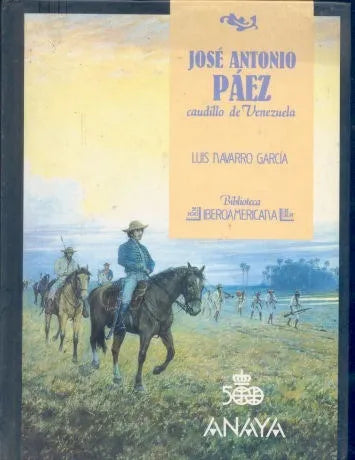 Libro usado en venta: Jose Antonio Paez caudillo de Venezuela de Luis Navarro Garcia; editorial Anaya impreso en 1988 envios a todo el mundo.1