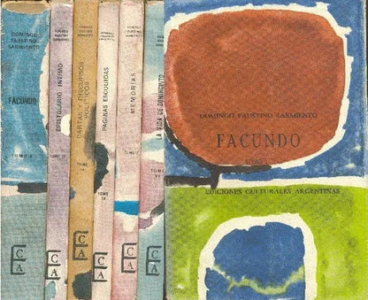 Libro usado en venta: Facundo, Epistolario intimo, Cartas y discursos politicos; Ediciones Culturales Argentinas impreso en 1962.1