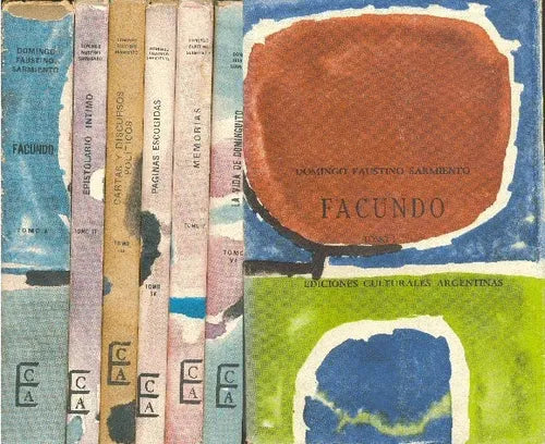 Libro usado en venta: Facundo, Epistolario intimo, Cartas y discursos politicos; Ediciones Culturales Argentinas impreso en 1962.1