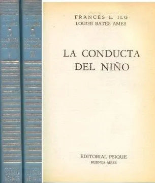 Libro usado en venta: La conducta del ni?o de F. L. Lig - L. B. Ames; editorial Psique impreso en 1974 realizamos envios a todo el mundo.1