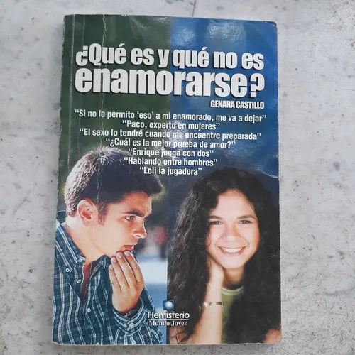 Libro usado en venta: ?Qu? es y que no es enamorarse? de Genara Castillo; editorial Hemisferio impreso en 2001 realizamos envios a todo el mundo.1
