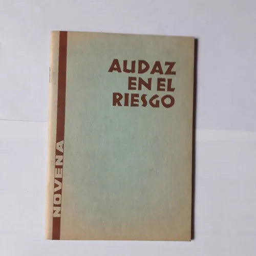 Libro usado en venta: ?Audaz en el riesgo! - Novena de E. Badry; impreso en 1992 realizamos envios a todo el mundo.1