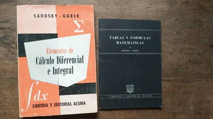 Libro usado en venta: Elementos de calculo diferencial e integral de Manuel Sadosky - Rebeca Ch. De Guber; editorial Alsina impreso en 1982.1