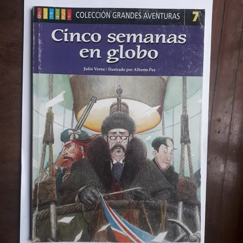 Libro usado en venta: Cinco semanas en globo - Biblioteca Genios N? 7 de Julio Verne (Jules Verne); editorial AGEA impreso en 2001.1