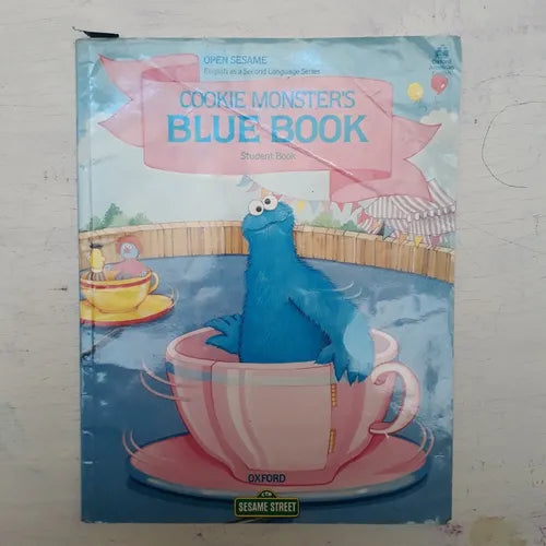Libro usado en venta: Cookie Monster's Blue book de Jane Zion Brauer; editorial Oxford University Press impreso en 1985 envios a todo el mundo.1