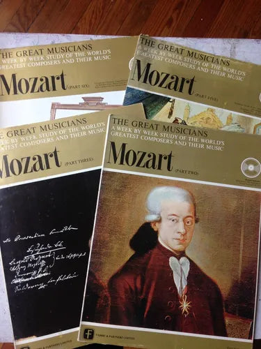 Libro usado en venta: Mozart (Part two - Three - Five - Six) de The great musicians; editorial Fabbri & Partners impreso en 1969.1