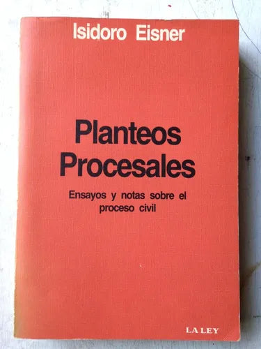 Libro usado en venta: Planteos procesales de Isidoro Eisner; editorial La ley impreso en 1984 realizamos envios a todo el mundo.1