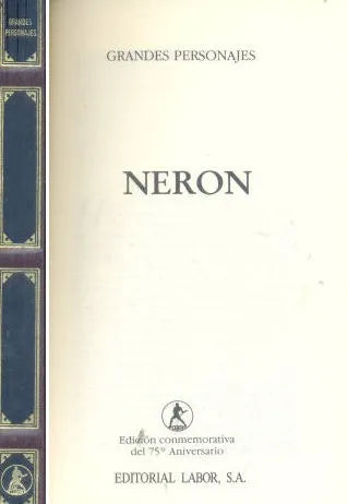 Libro usado en venta: Neron; editorial Labor impreso en 1992 realizamos envios a todo el mundo.1
