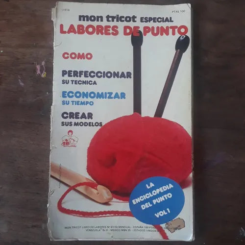 Libro usado en venta: Labores de punto de Mon tricot especial; editorial L'Alma realizamos envios a todo el mundo.1