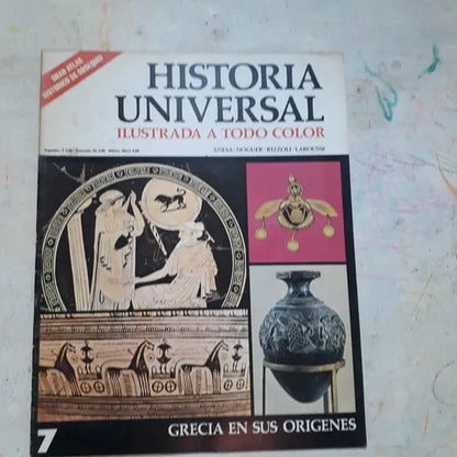 Libro usado en venta: Grecia en sus origenes N?7 de Historia Universal; editorial Noguer impreso en 1974 realizamos envios a todo el mundo.1