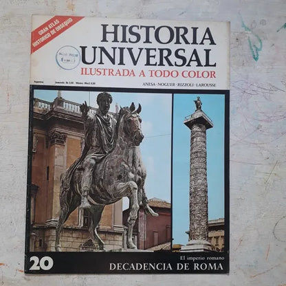 Libro usado en venta: El Imperio Romano - Decadencia de Roma N?20 de Historia Universal; editorial Noguer impreso en 1974 envios a todo el mundo.1
