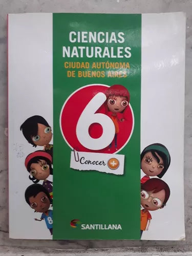 Libro usado en venta: Ciencias Naturales 6 Nacion Conocer +; editorial Santillana impreso en 2014 realizamos envios a todo el mundo.1