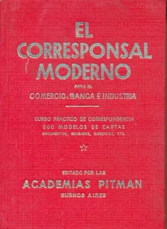 Libro usado en venta: El corresponsal moderno de J. M. Jan - R. Ollua; editorial Pitman impreso en 1966 realizamos envios a todo el mundo.1