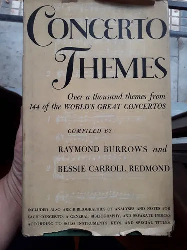 Libro usado en venta: Concerto Themes - Over a thousand themes from 144 of the World's Great Concertos de Burrows - Redmond; Simon and Schuster 1951.1