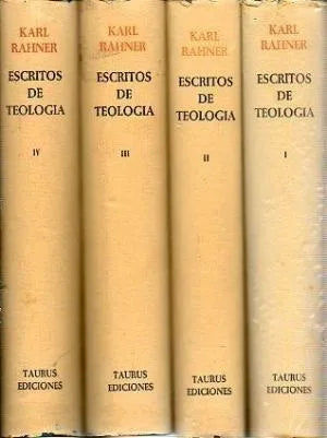 Libro usado en venta: Escritos de Teologia de Karl Rahner; editorial Taurus impreso en 1961 realizamos envios a todo el mundo.1