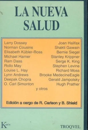 Libro usado en venta: La nueva salud de R. Carlson - B. Shield; editorial Troquel impreso en 1993 realizamos envios a todo el mundo.1