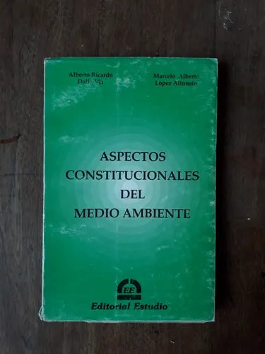 Libro usado en venta: Aspectos constitucionales del medio ambiente; editorial Estudio realizamos envios a todo el mundo.1