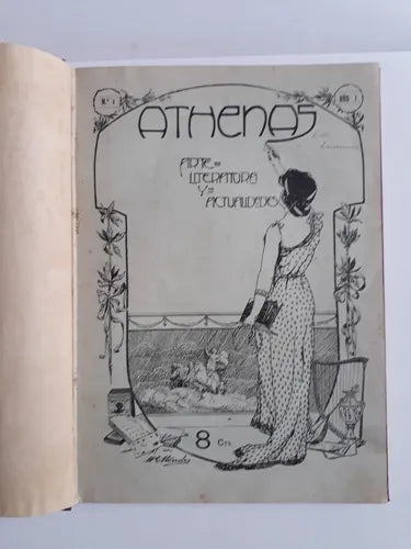 Libro usado en venta: Athenas - Arte, literatura y actualidades; impreso en 1912 realizamos envios a todo el mundo.1