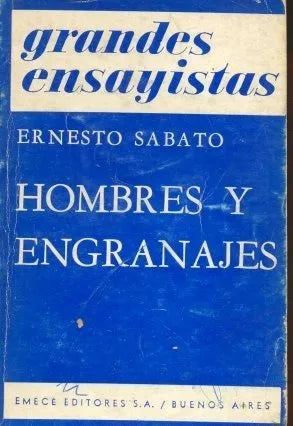 Libro usado en venta: Hombres y engranajes de Ernesto Sabato; editorial Emece impreso en 1970 realizamos envios a todo el mundo.1