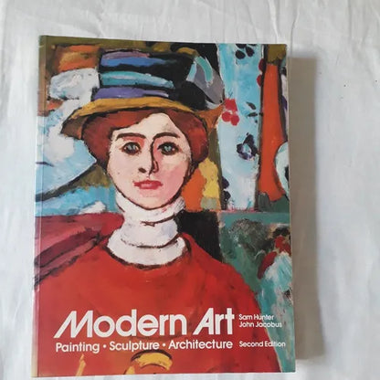 Libro usado en venta: Modern Art - Painting - Sculpture - Architecture de Sam Hunter - John Jacobus; editorial Prentice-Hall impreso en 1977.1