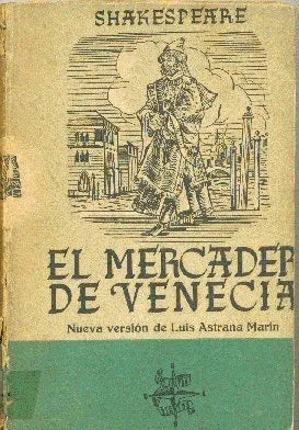 Libro usado en venta: El mercader de Venecia de William Shakespeare; editorial Afrodisio Aguado impreso en 1944 realizamos envios a todo el mundo.1