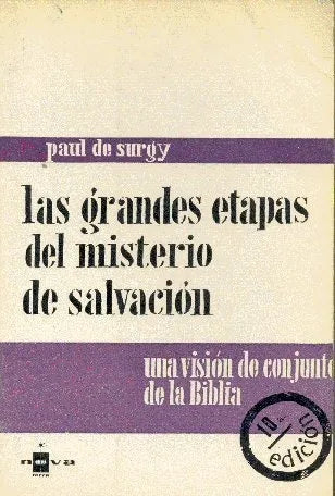 Libro usado en venta: Las grandes etapas del misterio de salvacion de Paul de Surgy; editorial Nova Terra impreso en 1975 envios a todo el mundo.1