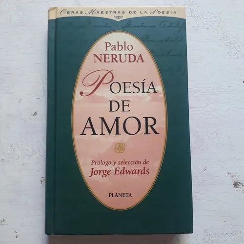 Libro usado en venta: Poesia de amor de Pablo Neruda; editorial Planeta impreso en 1998 realizamos envios a todo el mundo.1
