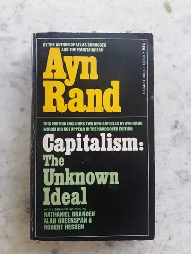 Libro usado en venta: Capitalism: The Unknown Ideal de Ayn Rand; editorial Signet impreso en 1967 realizamos envios a todo el mundo.1