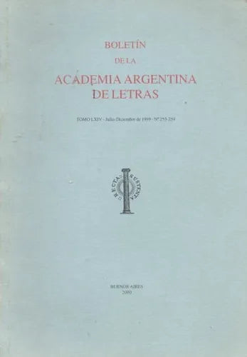 Boletin de la Academia Argentina de letras