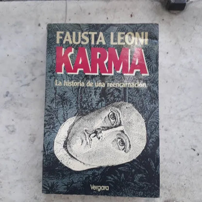 Libro usado en venta: Karma - La historia de una reencarnacion de Fausta Leoni; editorial Javier Vergara impreso en 1978 envios a todo el mundo.1