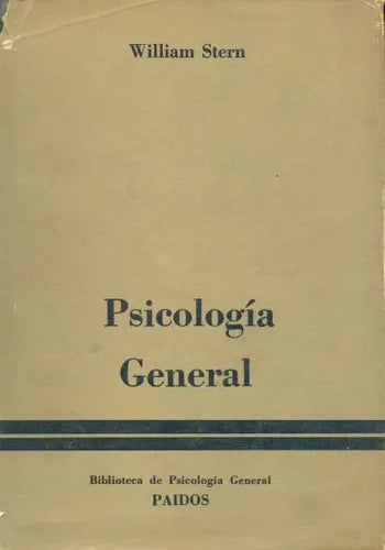 Libro usado en venta: Psicologia General de William Stern; editorial Paidos impreso en 1957 realizamos envios a todo el mundo.1