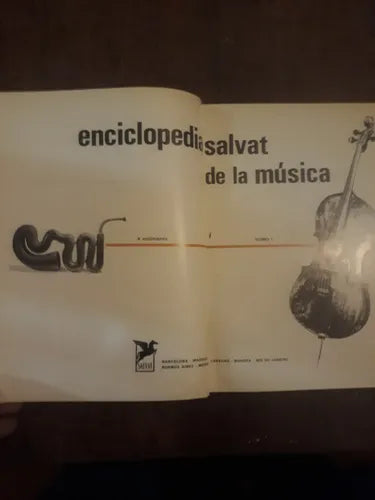 Libro usado en venta: Enciclopedia Salvat de la musica (Tomo I); editorial Salvat impreso en 1967 realizamos envios a todo el mundo.1