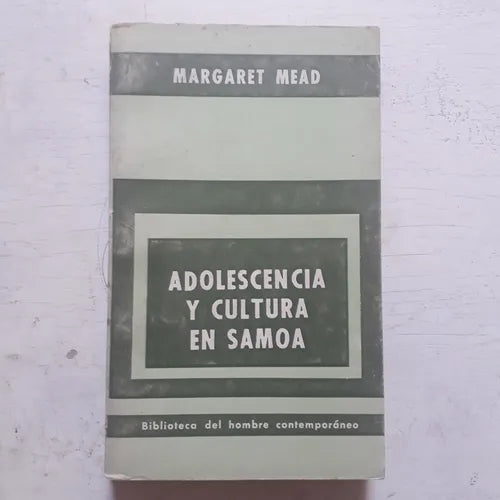 Libro usado en venta: Adolescencia y cultura en Samoa de Margaret Mead; editorial Paidos impreso en 1973 realizamos envios a todo el mundo.1
