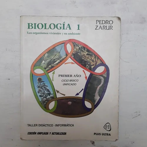 Libro usado en venta: Biologia 1 de Pedro Zarur; editorial Plus Ultra impreso en 1996 realizamos envios a todo el mundo.1