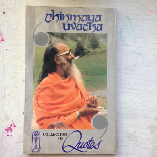 Libro usado en venta: Chinmaya Uvacha - Collection of Quotes de Swami Chinmayananda; editorial Central Chinmaya impreso en 1987 envios a todo el mundo.1